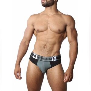 Cellblock 13 Army Green Relay Mesh Brief Extra Large XL